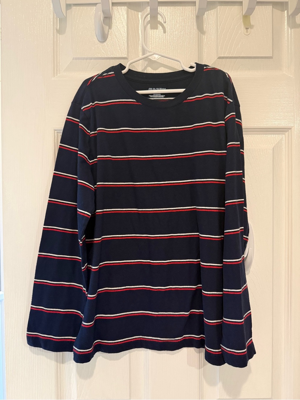 Old Navy Navy Top with Red Trim